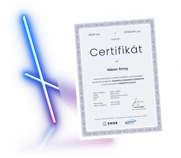 Certifikát CENKROS 4